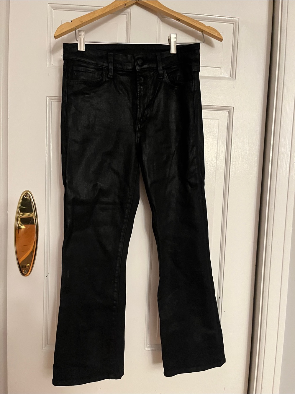 Joes jeans- the Callie 27 Black Coated Jeans - Classic Straight Leg